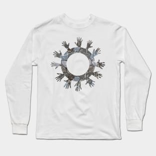 Hands In A Circle Long Sleeve T-Shirt